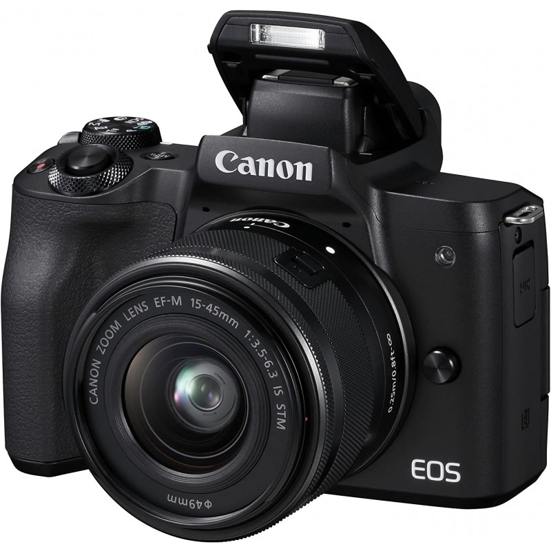 CANON APPAREIL PHOTO HYBRIDE NUMéRIQUE EOS M50 + OBJECTIF EF- M15 - 45 MM F/3.56.3 STM 2