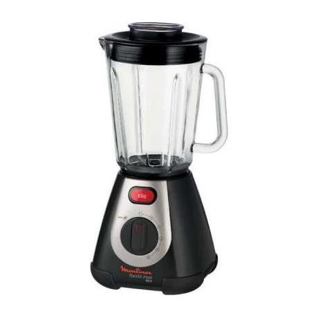 Moulinex Blender faciclic 600W bol en verre 2L 5 vuts + pluse LM233A10 1