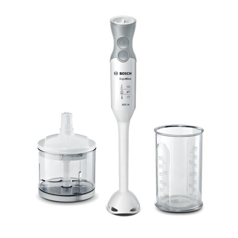 BOSCH MIXEUR PLONGEANT 600W BLANC ET GRIS (MSM66020) 1