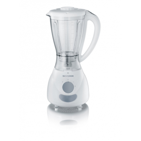 Severin sm3734 blender avec récipient en verre 500w 1l inox/noir