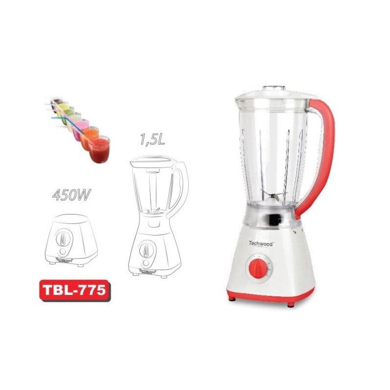 Techwood BLENDER TBL-775 BLANC/ROUGE 2