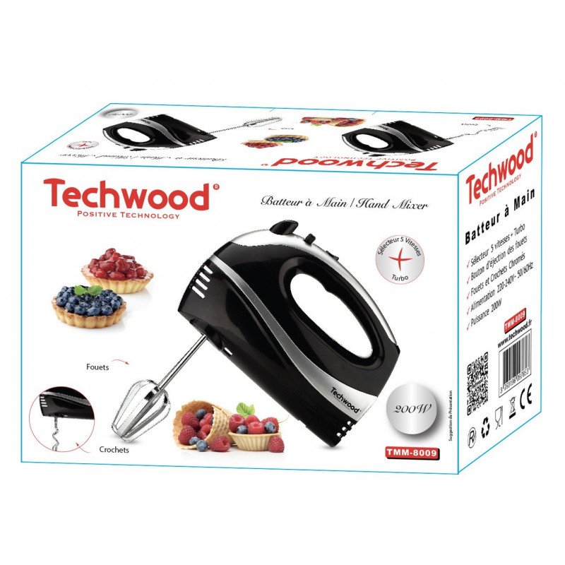 Techwood BATTEUR à MAIN TMM-8009 NOIR 3