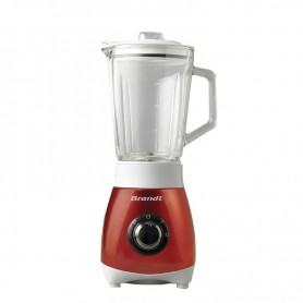 Brandt BLENDER 250 WATT 0.8L - INOX & ROUGE (BLE250R) 1