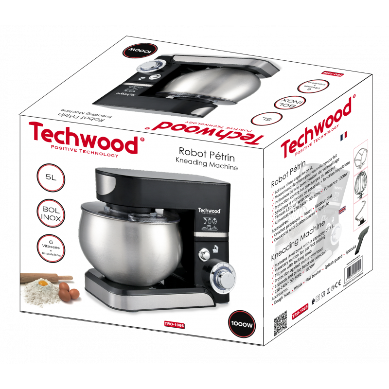 Techwood ROBOT PéTRIN TRO-1066 / 1000W / 5L / NOIR 3