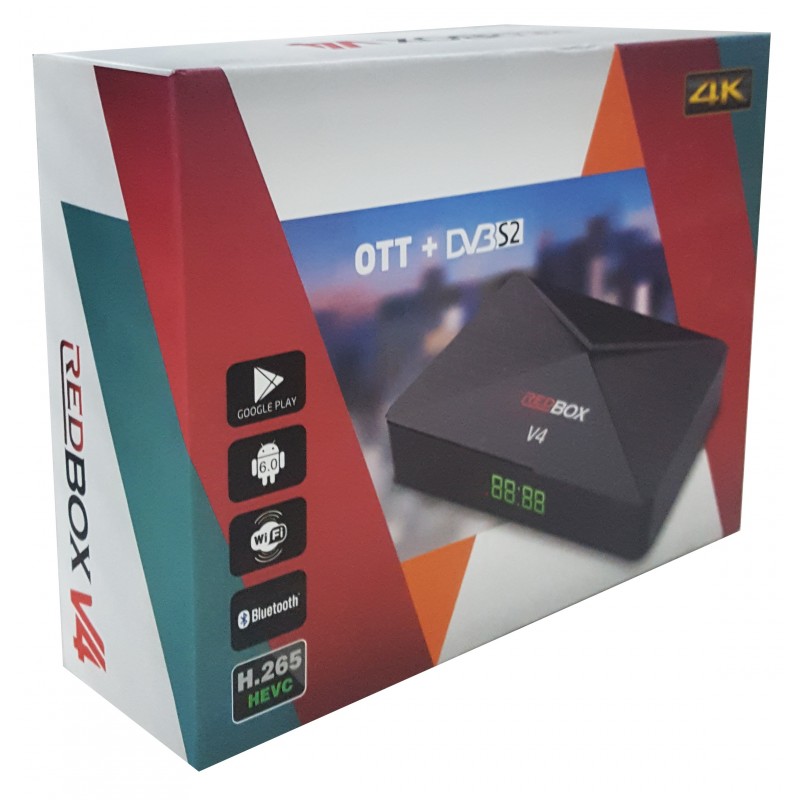RedBox RéCEPTEUR V4 4K ANDROID WIFI + TUNER 1
