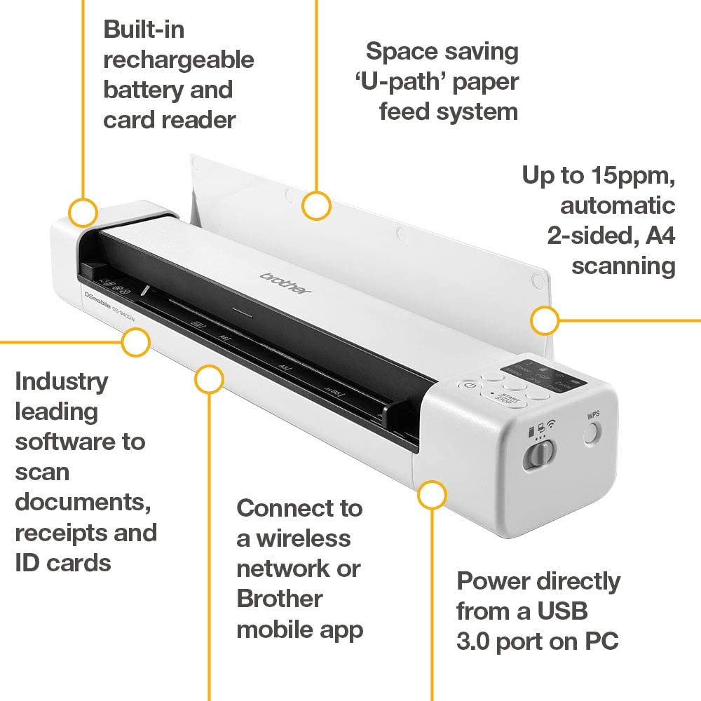 BROTHER SCANNER MOBILE à DéFILEMENT DS-940DW / WIFI 3