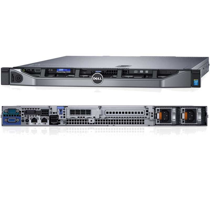 DELL SERVEUR POWEREDGE R330 E3-1220V6 8GO 1TO - RACK 1U 2