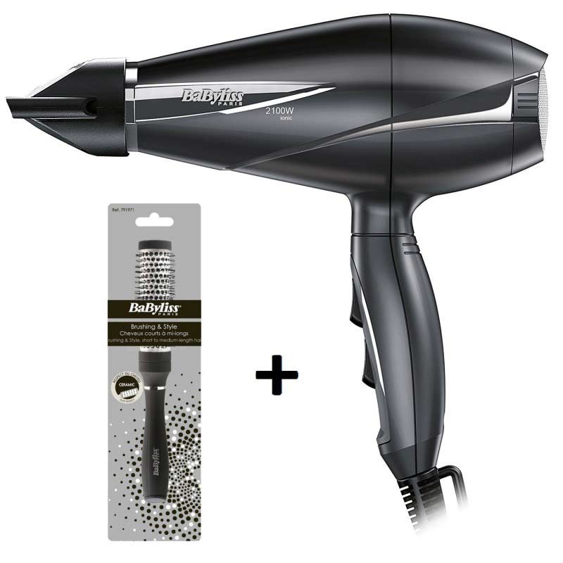 BABYLISS Sèche Cheveux P1009E Pro Light 6609E + Brosse Brushing 28MM 1