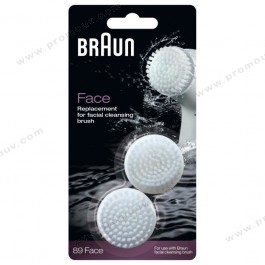 BRAUN Brosse Faciale Sonique de Rechange pour le visage 89FASPA 1