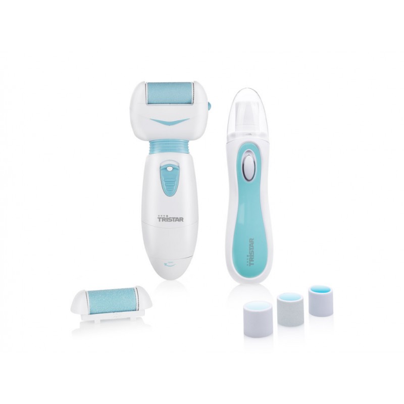 Tristar KIT MANUCURE PéDICURE 2 EN 1 : RâPE éLECTRIQUE POUR PIED + LIME à ONGLES 2