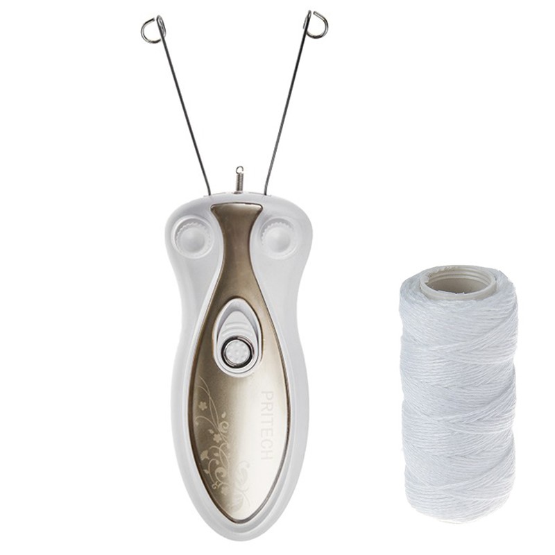 PRITECH ÉPILATEUR ELECTRIQUE DU VISAGE RECHARGEABLE LD-9845 BLANC& GOLD 1