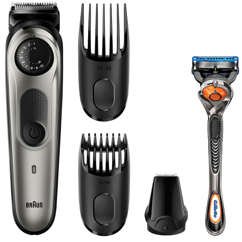 BRAUN TONDEUSE CHEVEUX ET BARBE AVEC TONDEUSE DE PRéCISION - GRIS (BT5060) 1