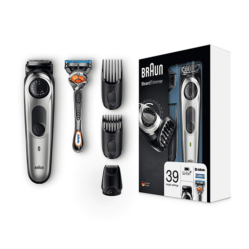 BRAUN TONDEUSE CHEVEUX ET BARBE AVEC RASOIR DE PRéCISION - GRIS (BT5065) 1