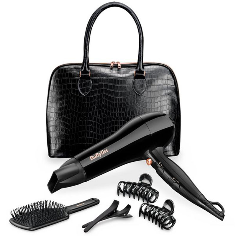 BABYLISS COFFRET 5737PE SèCHE CHEVEUX AVEC SAC + BROSSE + 4 PINCES 1