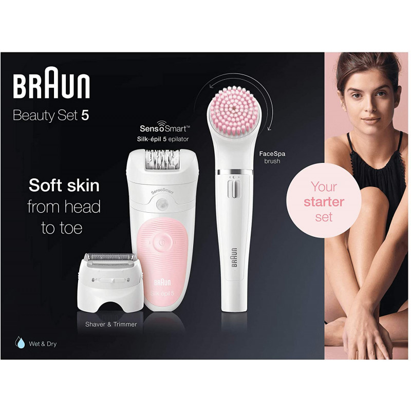 BRAUN EPILATEUR SILK-éPIL BEAUTY SET 5 5-875 WET & DRY 2