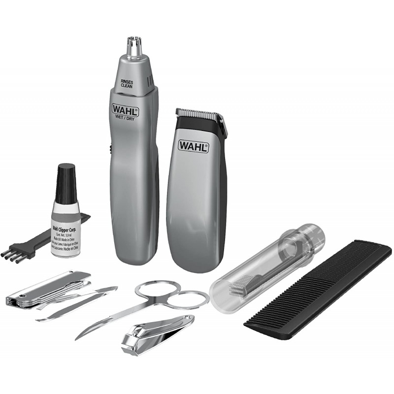 Wahl KIT DE VOYAGE TONDEUSE à BARBE ET CHEVEUX AVEC TONDEUSE NEZ ET OREILLES