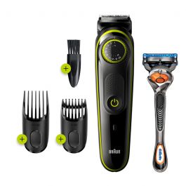 BRAUN TONDEUSE CHEVEUX ET BARBE BT3241+ RASOIR GILLETTE FUSION5 PROGLIDE 1