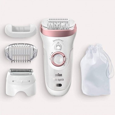 BRAUN ÉPILATEUR SILK-éPIL 9-720 AVEC TECHNOLOGIE WET & DRY ET 2