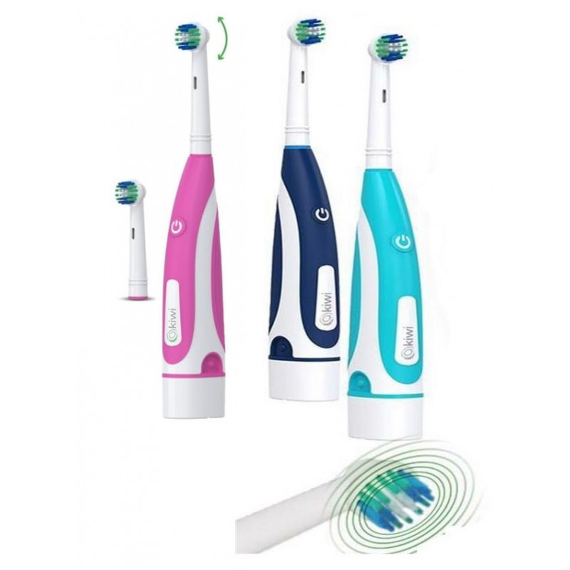 KIWI BROSSE A DENTS à BATTERIE + TETE SUPPLEMENTAIRE KTB 6005 1