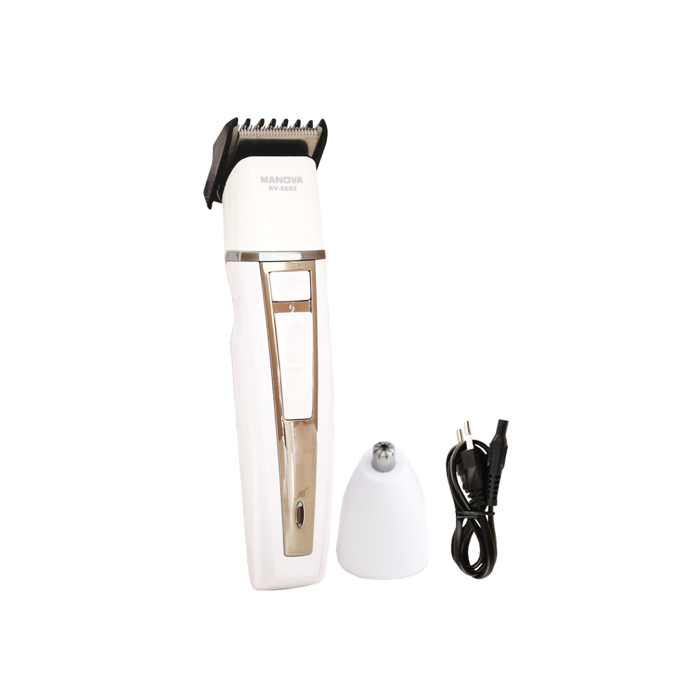 Nova TONDEUSE RECHARGEABLE 2EN1 NEZ OREILLE ET CHEVEUX BLANC MA NV-6602 1