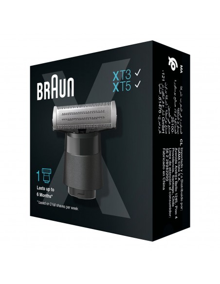 BRAUN LAME DE RECHANGE POUR RASOIR-TONDEUSE SERIE X - NOIR (XT10) 2