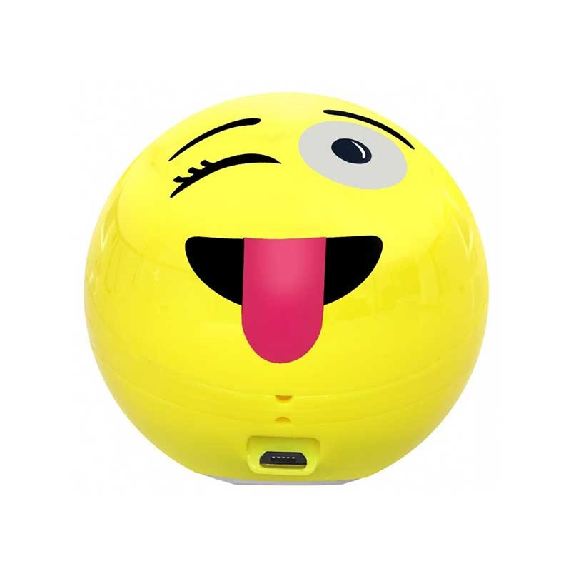 PROMATE MINI HAUT-PARLEUR BLUETOOTH GROOVOJI EMOJI JAUNE 1