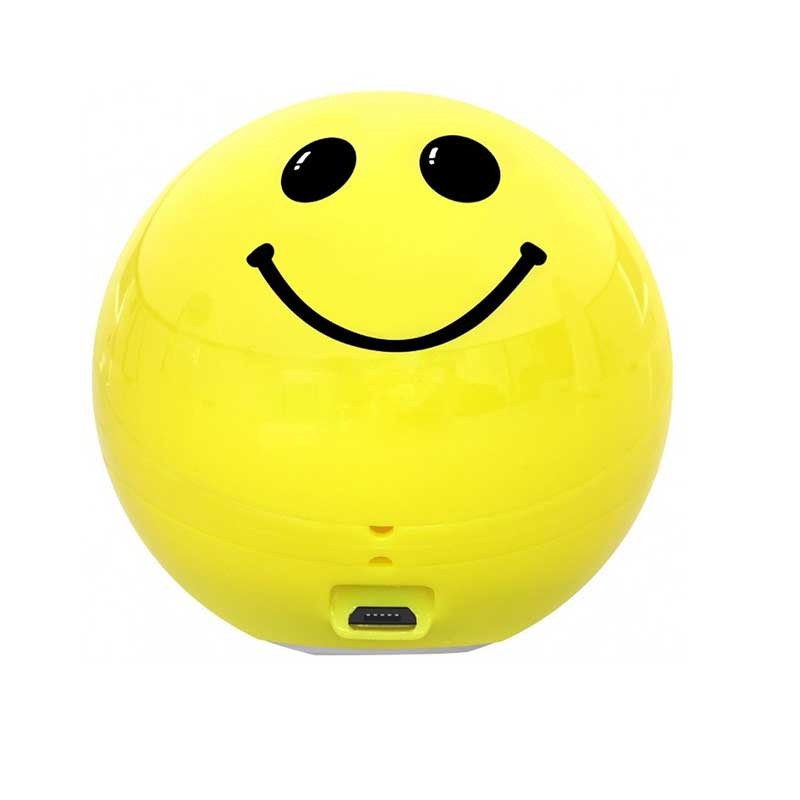 PROMATE MINI HAUT-PARLEUR BLUETOOTH SMILOJI EMOJI JAUNE 1