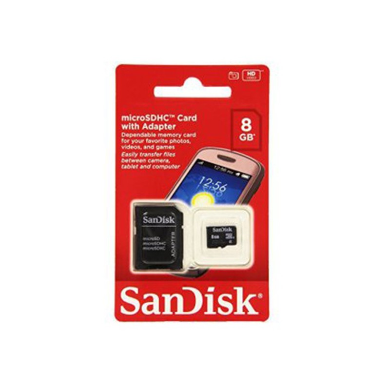 SANDISK Micro SD 8Go avec Adaptateur SDSDQM008GB35A 3