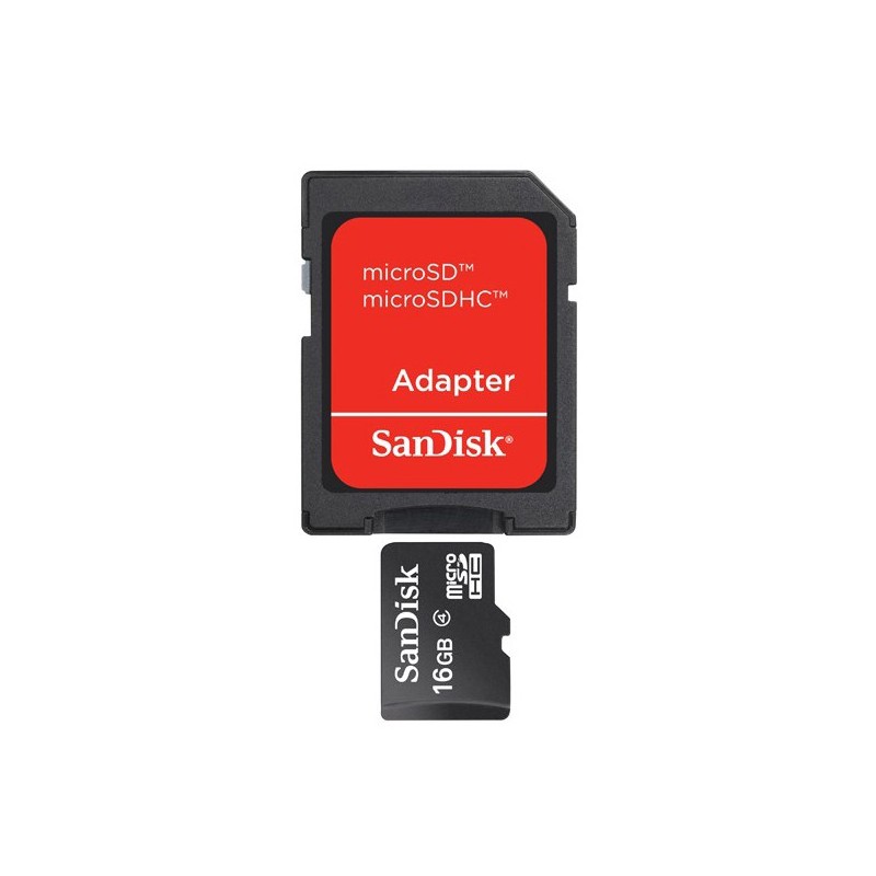 SANDISK Micro SD 16Go avec Adaptateur SDSDQM016GB35A 2