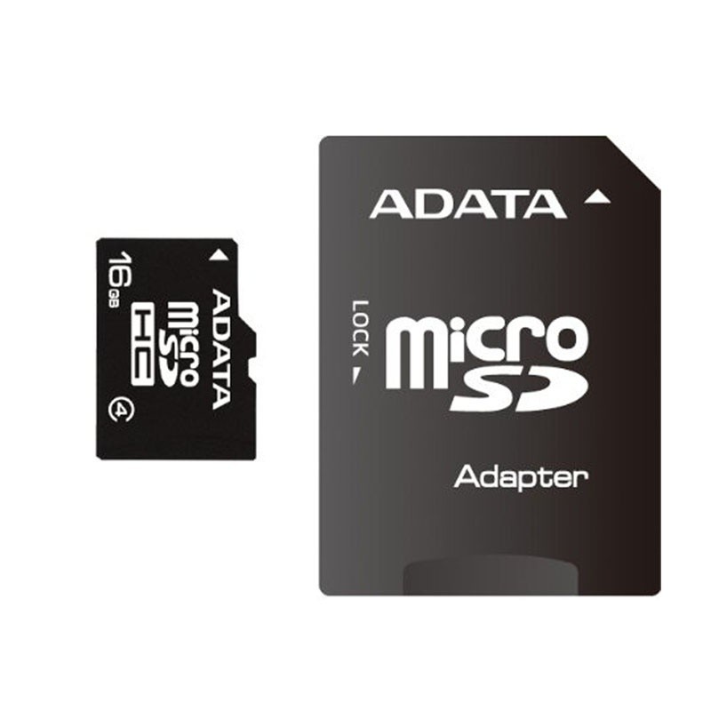 ADATA MICRO SDHC 16GB CLASS4 avec Adaptateur Micro SD 2