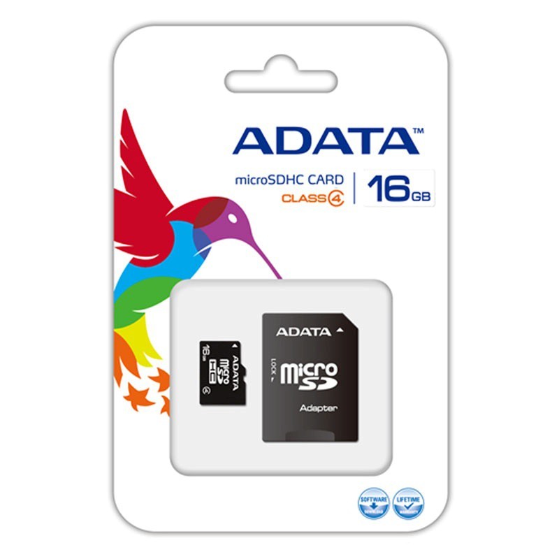 ADATA MICRO SDHC 16GB CLASS4 avec Adaptateur Micro SD 1