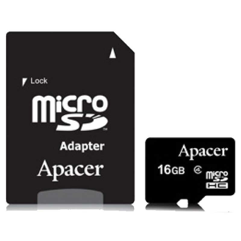APACER Carte Mémoire 16Go SDHC Class 4 Avec Adaptateur - AP16GMCSH4-R 2
