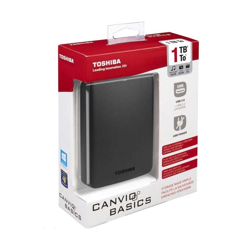 TOSHIBA Disque dur externe canvio basics 1to usb3.0 - hdtb310ek3aa 1