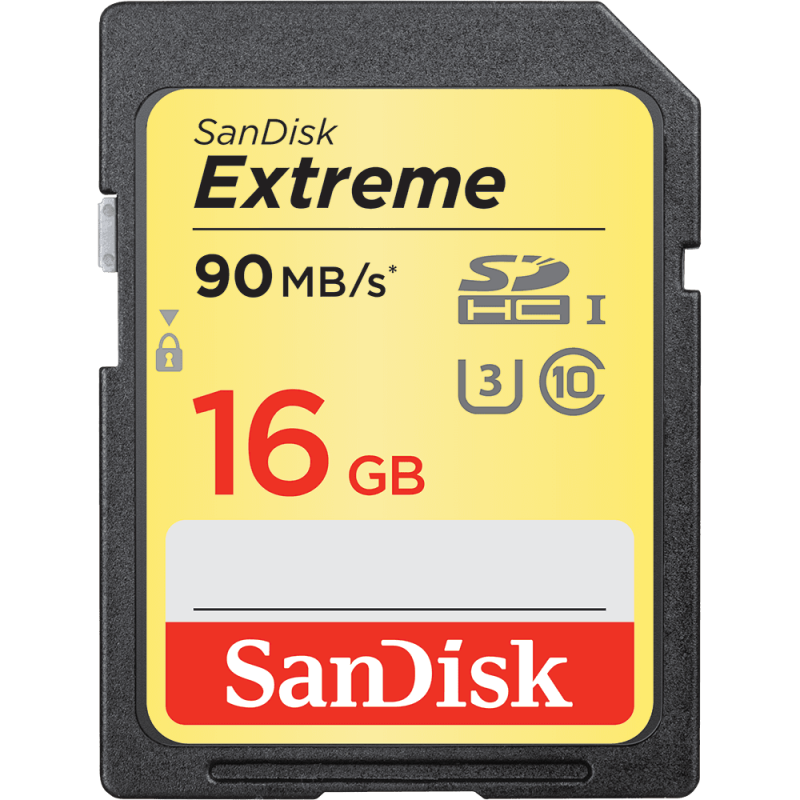 SANDISK CARTE MEMOIRE EXTREME SDHC 16GO SDSDXNE016