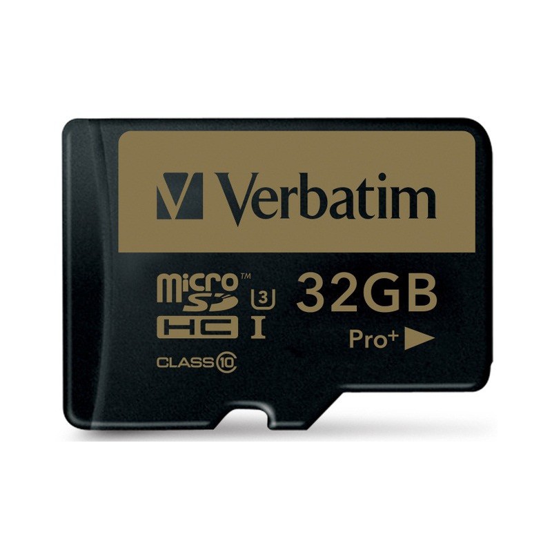 VERBATIM CARTE MéMOIRE MICRO SDHC PRO+ U3 32GB AVEC ADAPTATEUR 3
