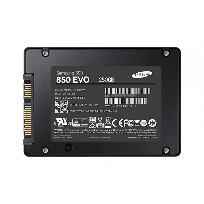 SAMSUNG 850 EVO SATA III 2.5POUCES SSD 2
