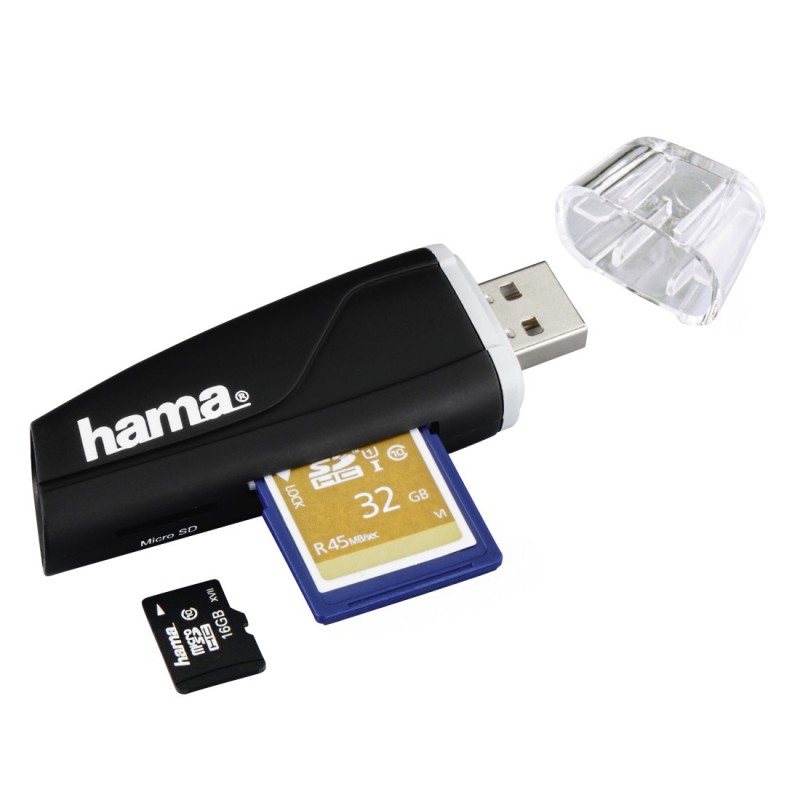 hama LECTEUR DE CARTES USB 2.0, SD / MICROSD 1
