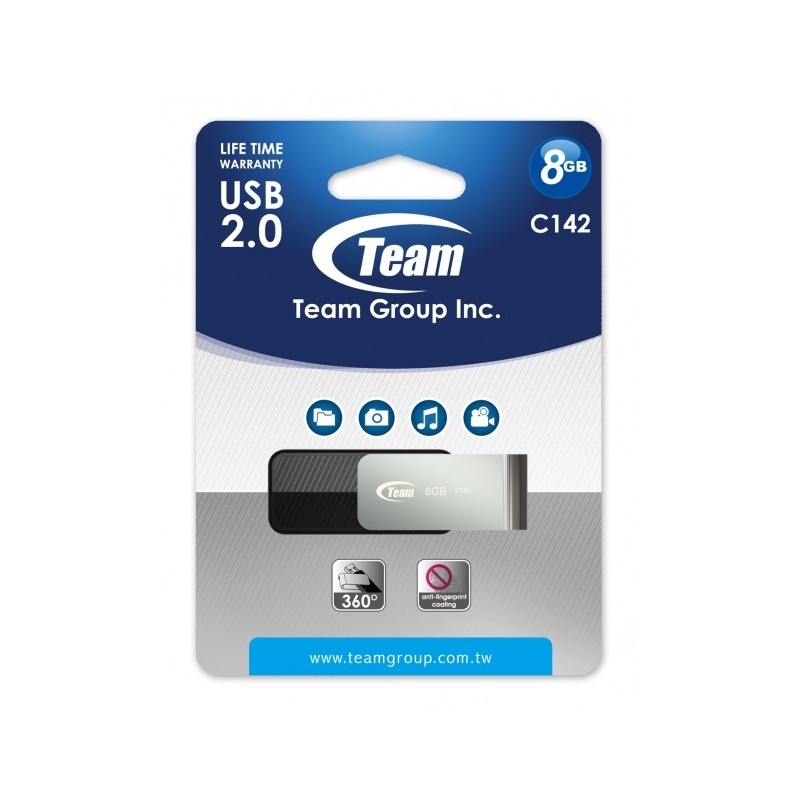 Team group CLé USB 2.0 C142 / 8 GO / NOIR 2