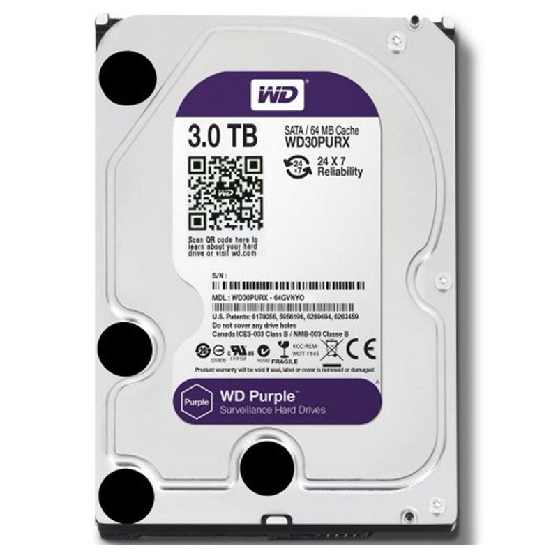 Western Digital DISQUE DUR INTERNE DE SURVEILLANCE 3TO 3.5