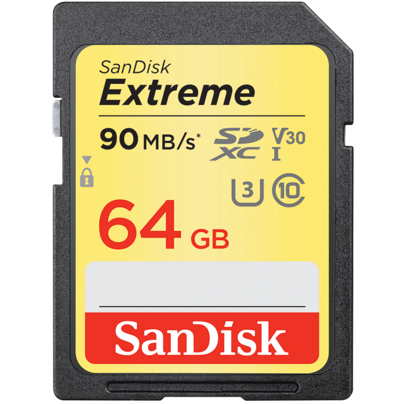 SANDISK CARTE MéMOIRE SDXC EXTREME UHS-1 U3 CLASS 10/ 64 GO 1