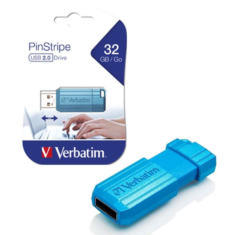 VERBATIM FLASH DISQUE PINSTRIPE 32GO USB 2.0 1