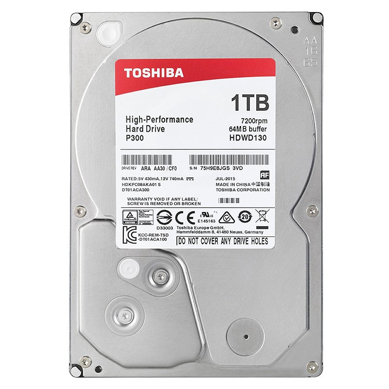 TOSHIBA DISQUE DUR INTERNE P300 1TO 3.5