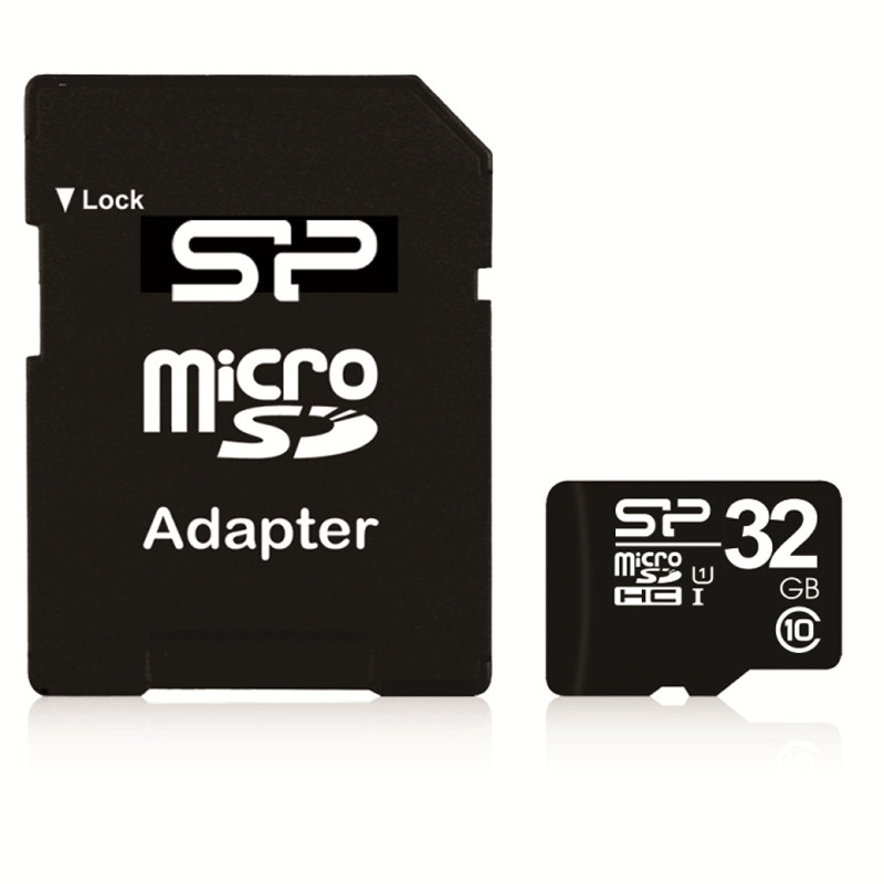 SILICON POWER Carte Mémoire 32GB CLASS 10 AVEC ADAPTATEUR - SP032GBSTH010V10 1