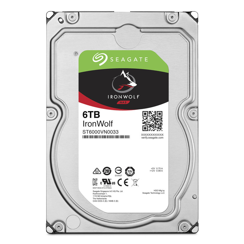 SEAGATE DISQUE DUR INTERNE IRONWOLF 6 TO 3.5