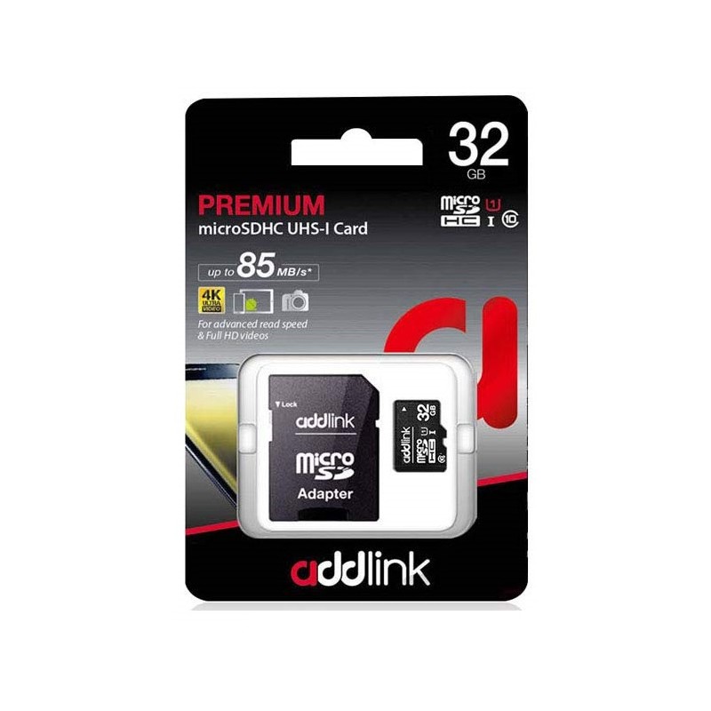 ADDLINK CARTE MéMOIRE MICRO SD 32 GO CLASS10 AD32GBMSH310A