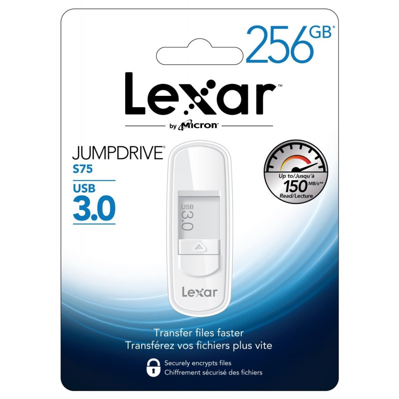 Lexar CLé USB JUMPDRIVE S75 256GO 3.0 LJDS75-256ABEU 1