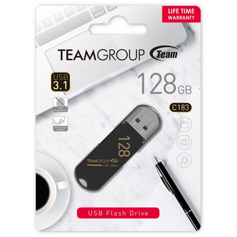 Team group CLé USB C183 / 128 GO / USB 3.1 TC1833128G 1