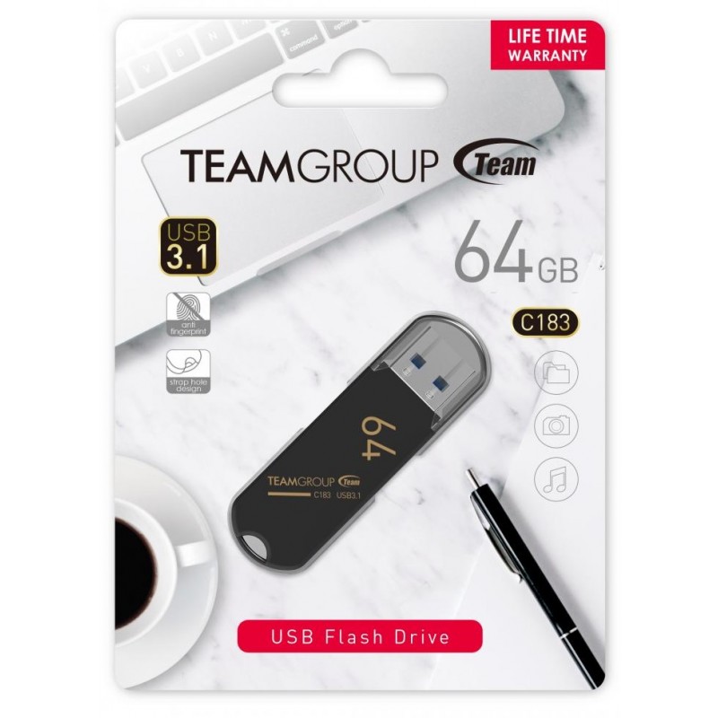 Team group CLé USB C183 / 64 GO / USB 3.1 TC183364G 1