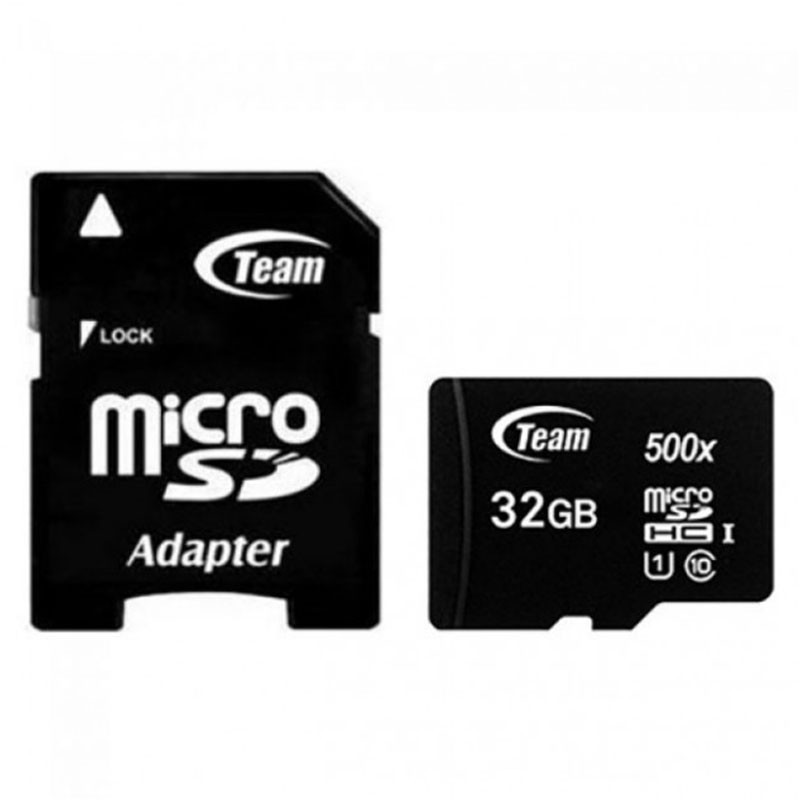 Team group CARTE MéMOIRE 32GO MICRO SDHC CLASS 10 AVEC ADAPTATEUR 1