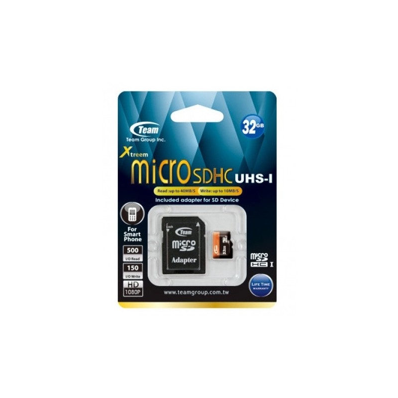 Team group CARTE MéMOIRE MICRO SD UHS-I / 32 GO / CLASS10 TUSDH32GUHS03 1